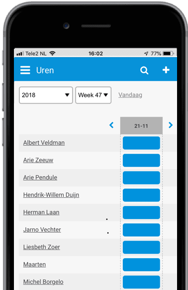 Calculatie op tablet en smartphone